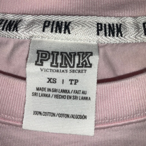 Oversized PINK Crew with Leopard Lettering On Back - Picture 3 of 3